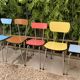 Mismatched formica chairs