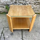 Coffee table, side table in beech, Maison Rosello