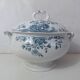 Iron earth tureen flowers althaea