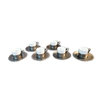 Tasses à café étain du Manoir