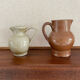 Lot pitchers in real sandstone