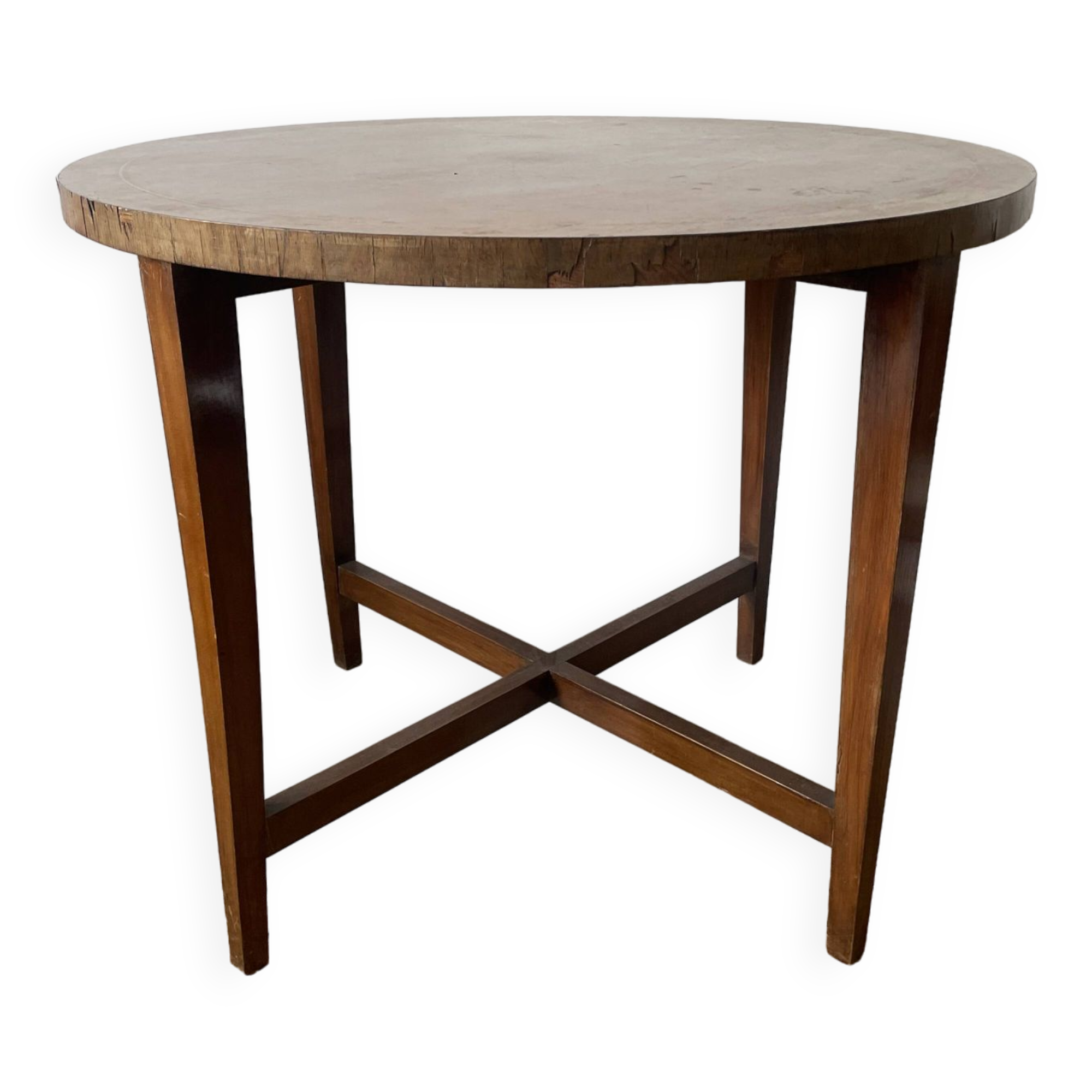 Old round side table