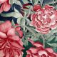 Vintage watercolor with peonies