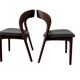 2 chaises en bois massif