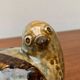 Bird sculpture in Danish studio pottery from the mid-century by Søholm, 1960s.