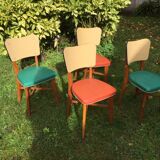 Chaises de couleur années 50