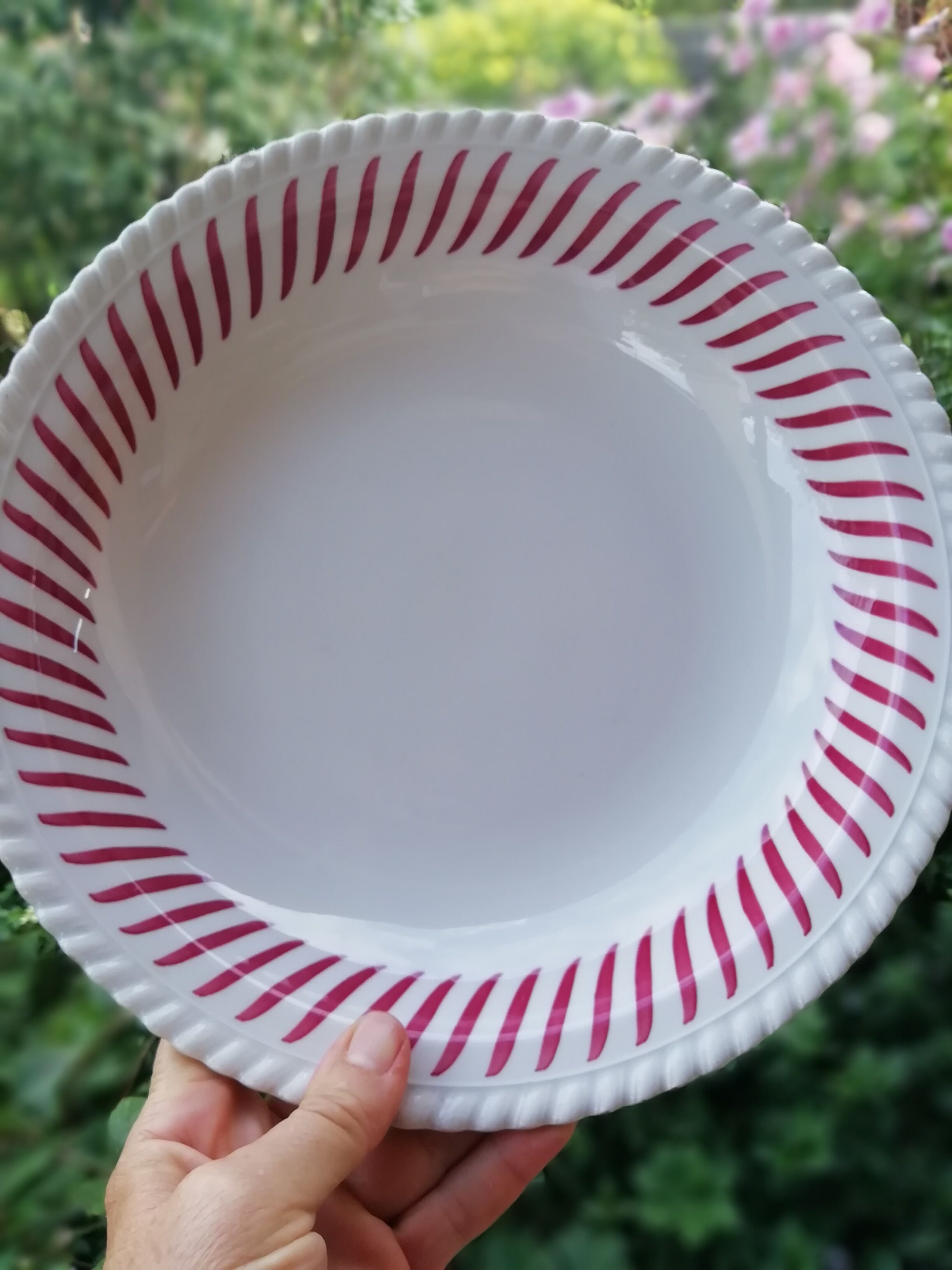 Paire de plats de service