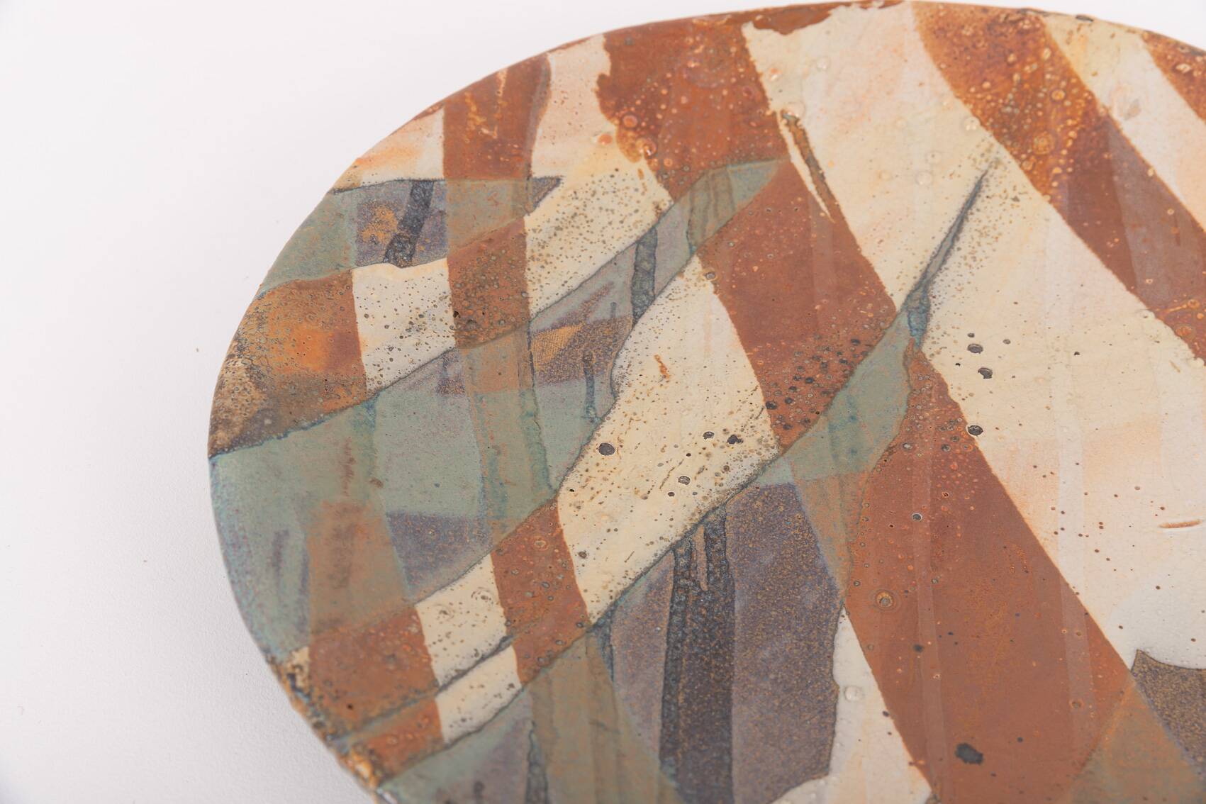 Unique Sicilian earthenware dish plate