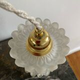 Pendant light with vintage globe
