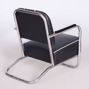 Bauhaus Lounge Chairs in Leather from Mücke Melder, 1930s, Set of 2