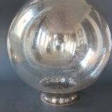 Vintage Limberg table lamp in bubbled glass and brass base