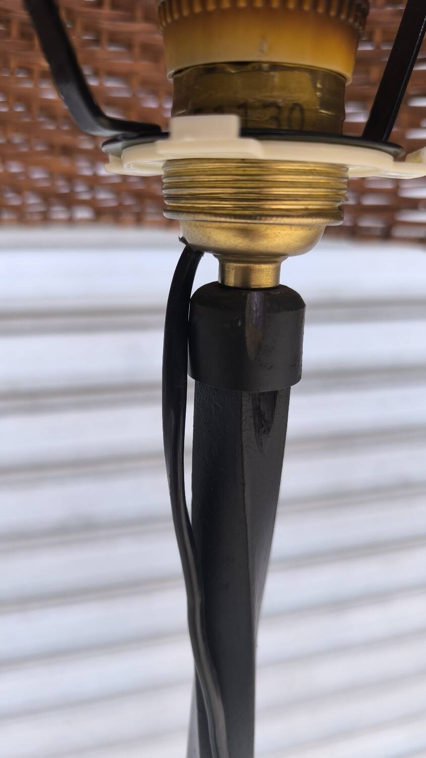 Wrought iron floor lamp 1960