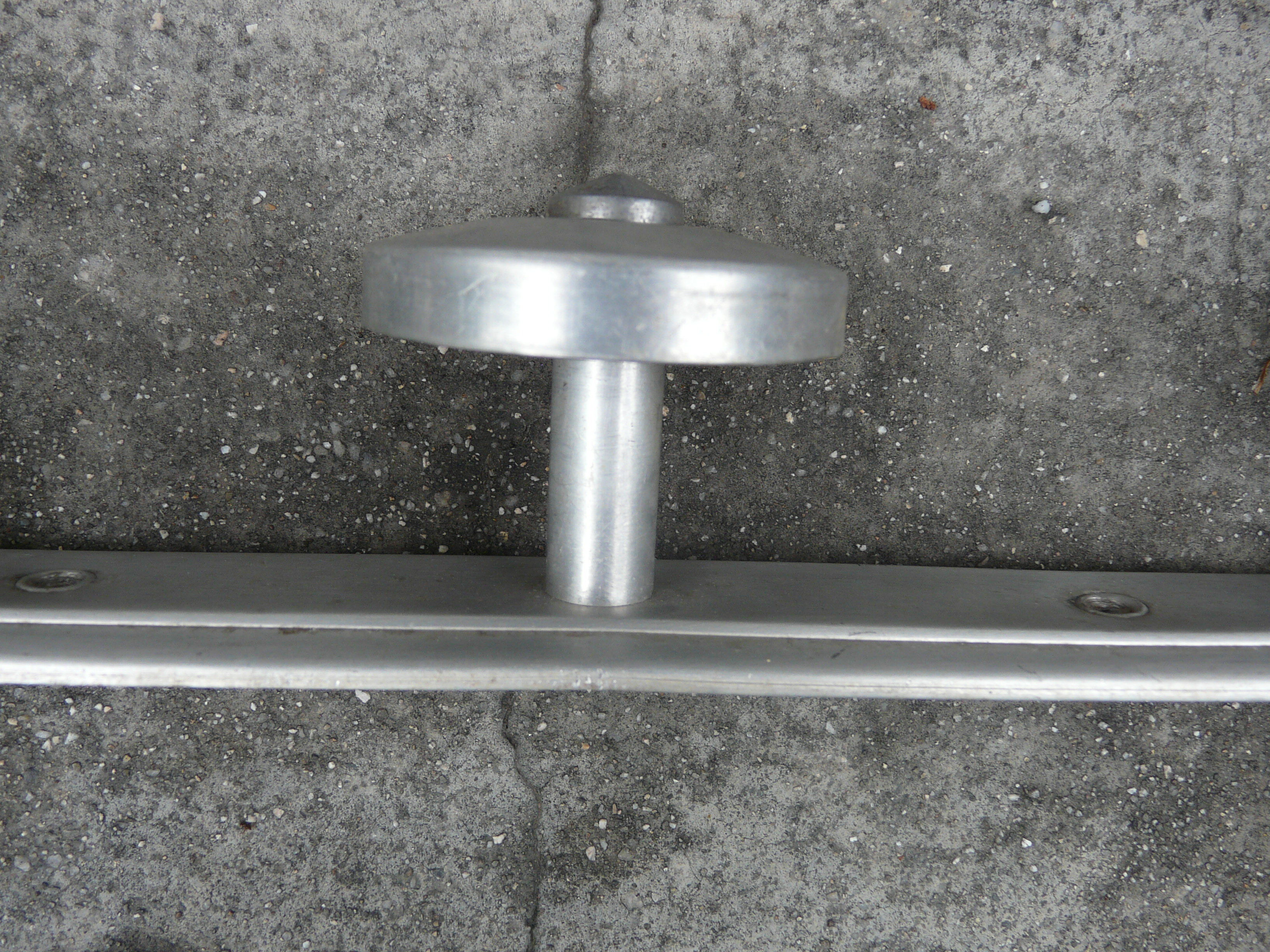 Coat rack 5 hooks aluminum of the 50s