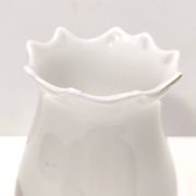 White Murano Glass Vase attr. to Dino Martens for Aureliano Toso