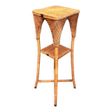 Vintage wicker plant stand