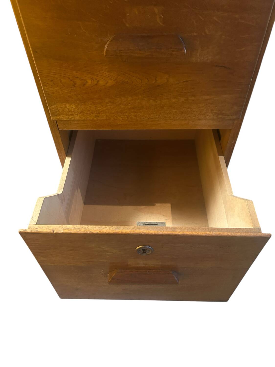 solid oak workshop cabinet, 1950