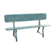 Wood and iron garden bench