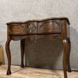 Rare lyonnaise game console from the louis xv period with crossbow facade circa 1750