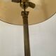 Empire style column lamp in bronze, opaline and marble