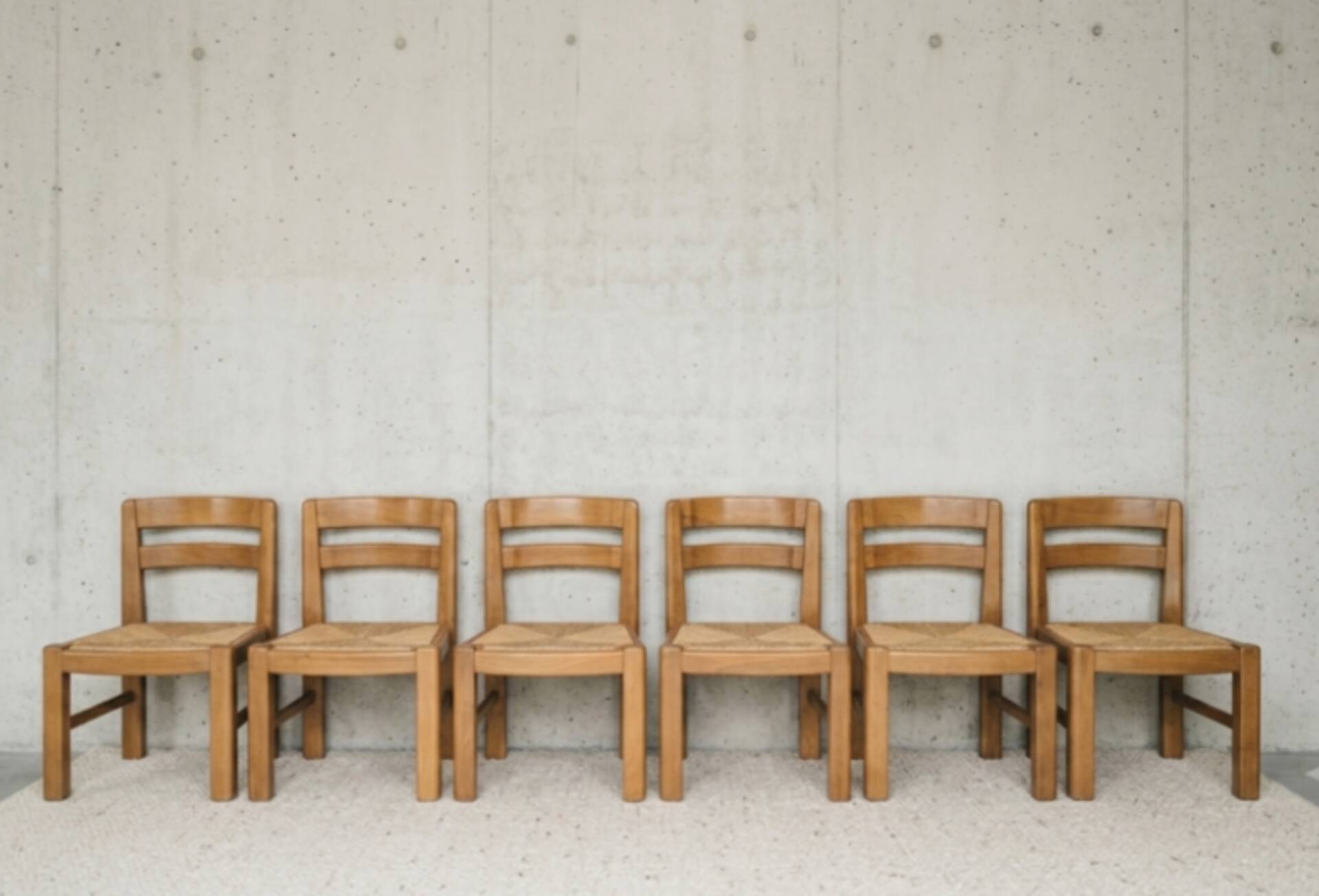 Set of six chairs Maison Regain 1970s/80s