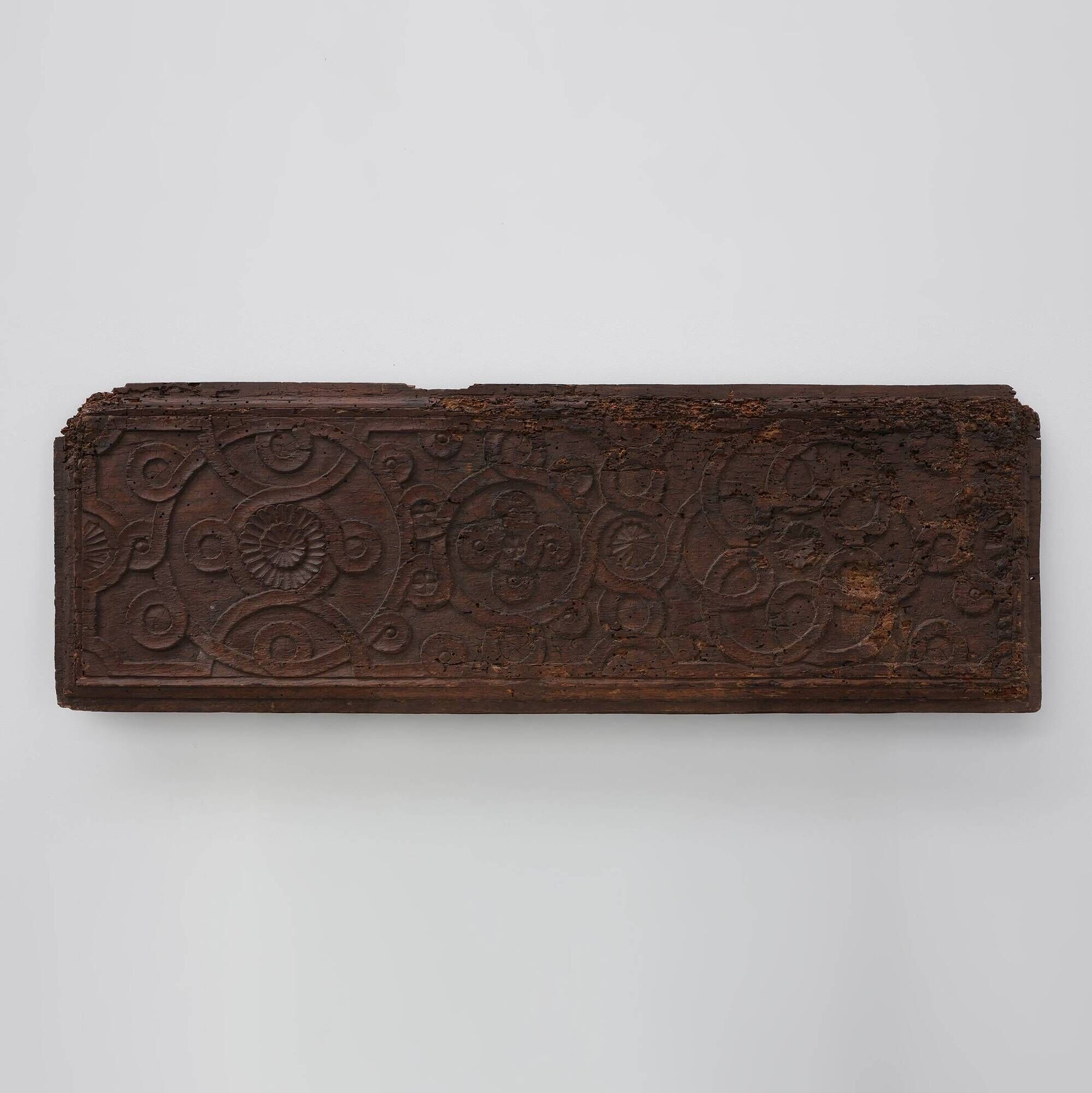 16th Century Gothic Wood Panel from France with Geometric Ornament