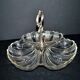 Art Nouveau polylobed bowl in molded glass, shell shape, 1900-1910