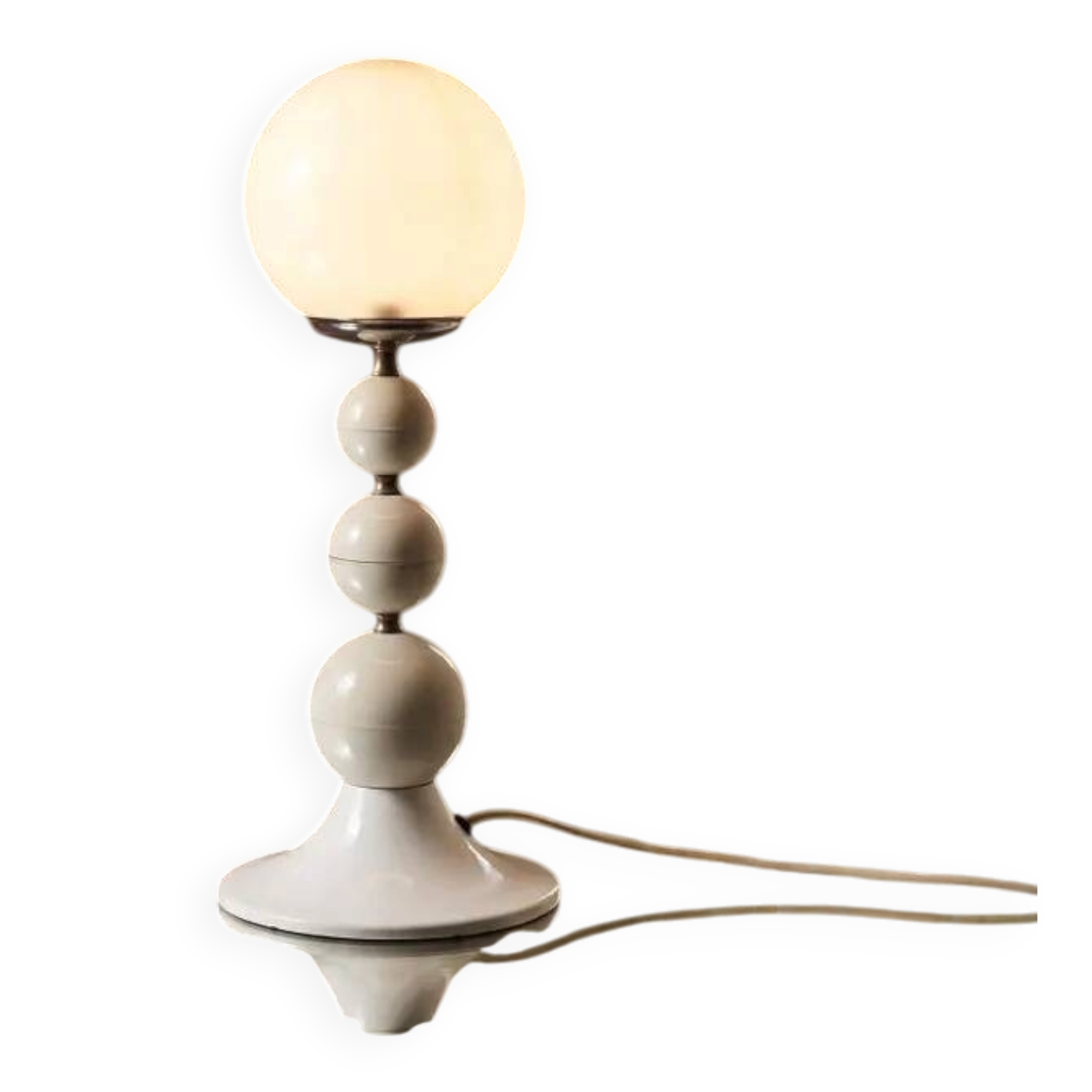 Space Age Table Lamp Goffredo Reggiani Italy 1970 | Vintage Italian Design Light Metal Chrome Living Room Lighting