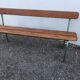 School bench with folder