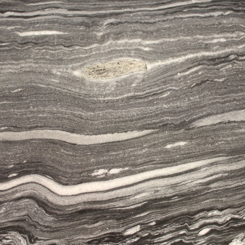 Console French half-moon of metal and marble