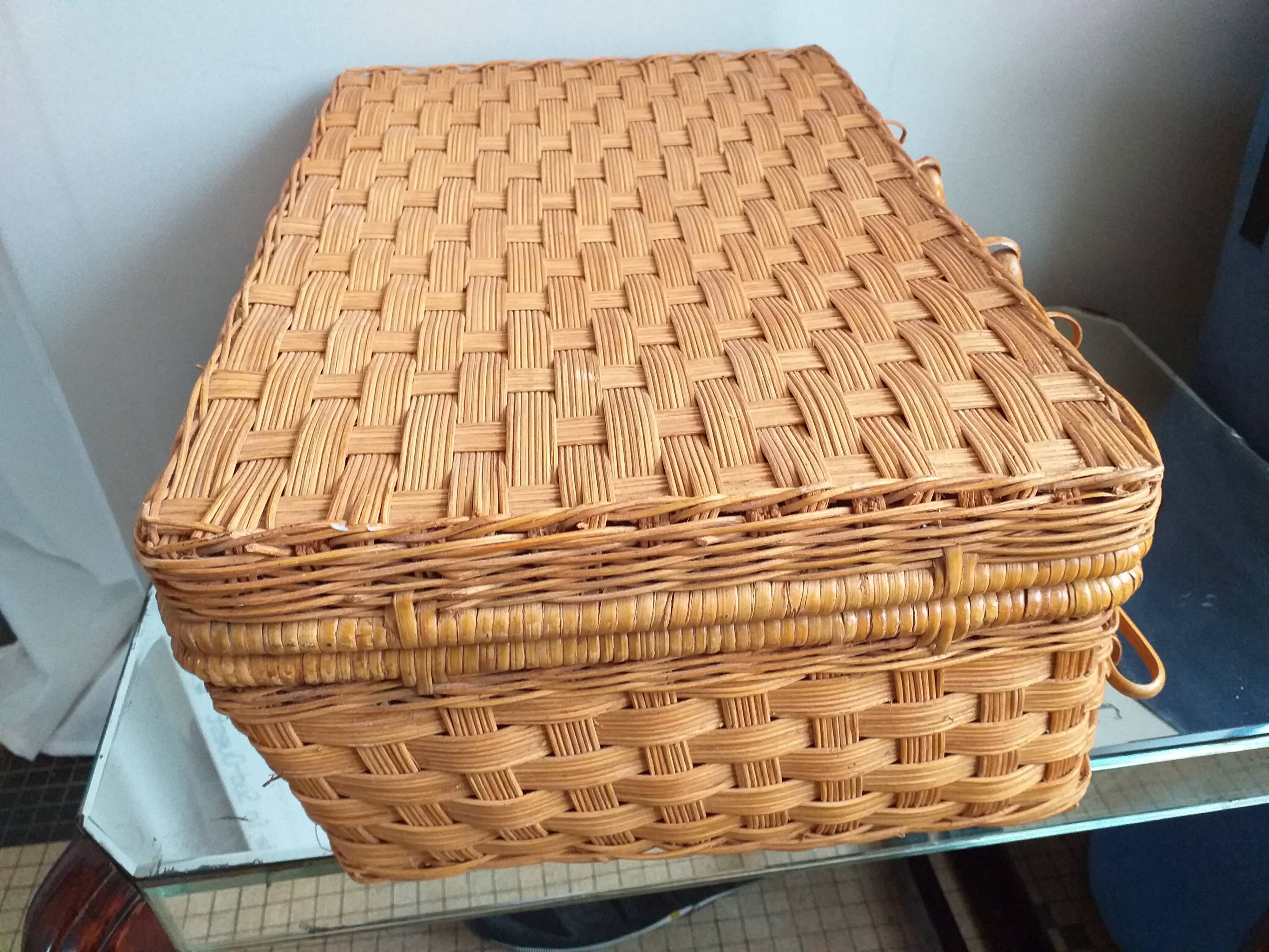 Vintage wicker case