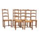 6 chaises paillées