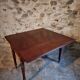 Table à abattants anglaise ancienne en acajou, fin XIXe siècle