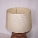 Sculptural lamp wood - marble - 60s