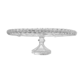 Vintage Crystal Pie Dish - Cut Crystal Serving Plate - Gateway - Centre d