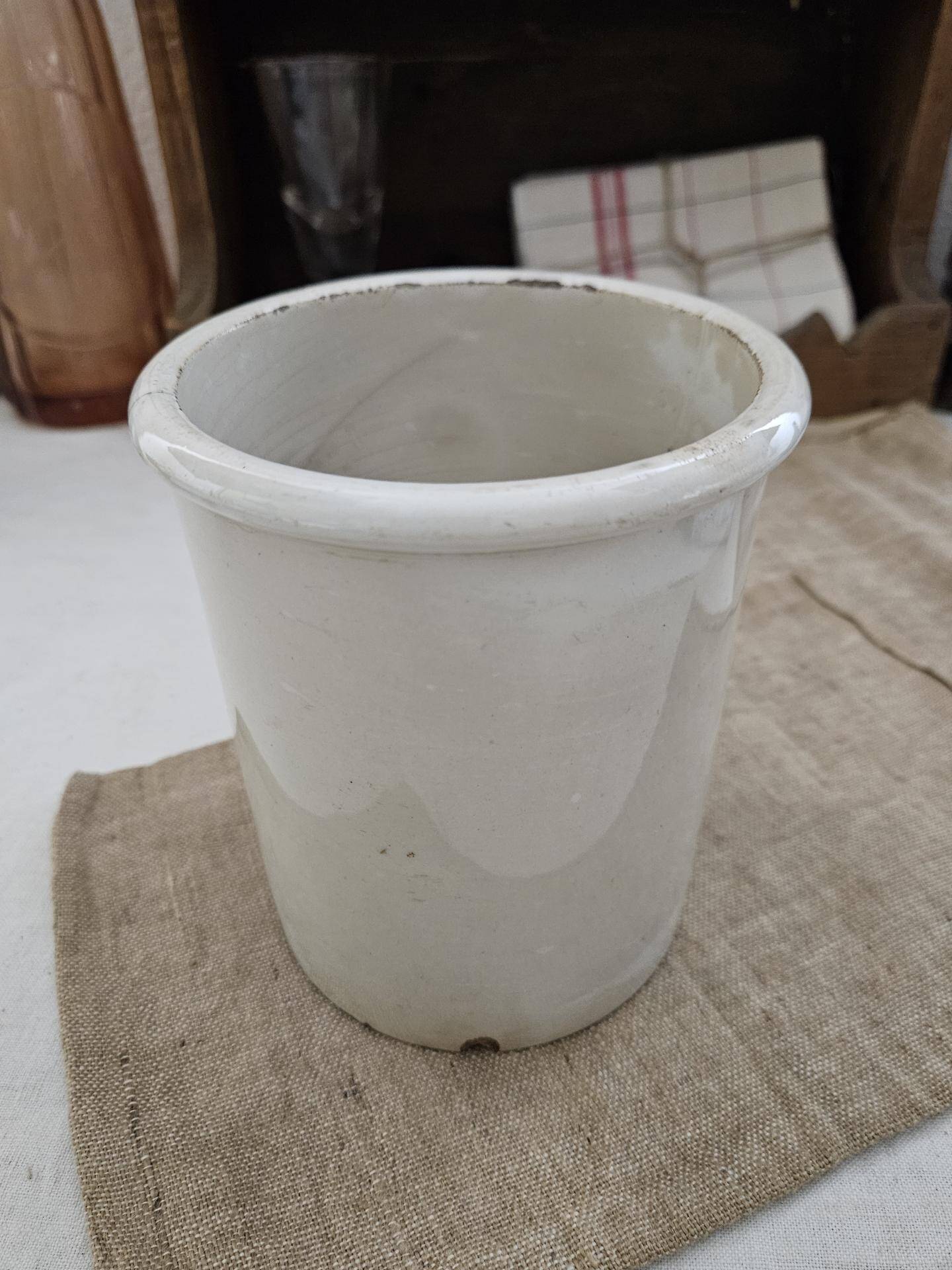 Old stoneware pot - Longwy pot