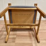 A pair of armchairs stamped "hans wegner" 1960.