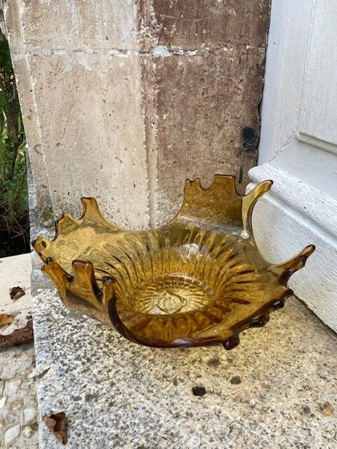 Dish in blown glass vintage