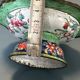Pair of footed bowls in Canton enamel – China – floral decoration - F