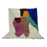 Vintage Boujaad Moroccan rug in wool, abstract Berber rug 290x230cm.