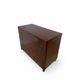 Italian art deco burl walnut chest of drawers, 1850s.