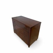 Commode en noyer burl art déco italien, années 1850.