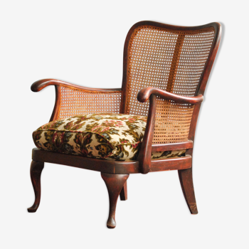 Cane armchair style Louis XV