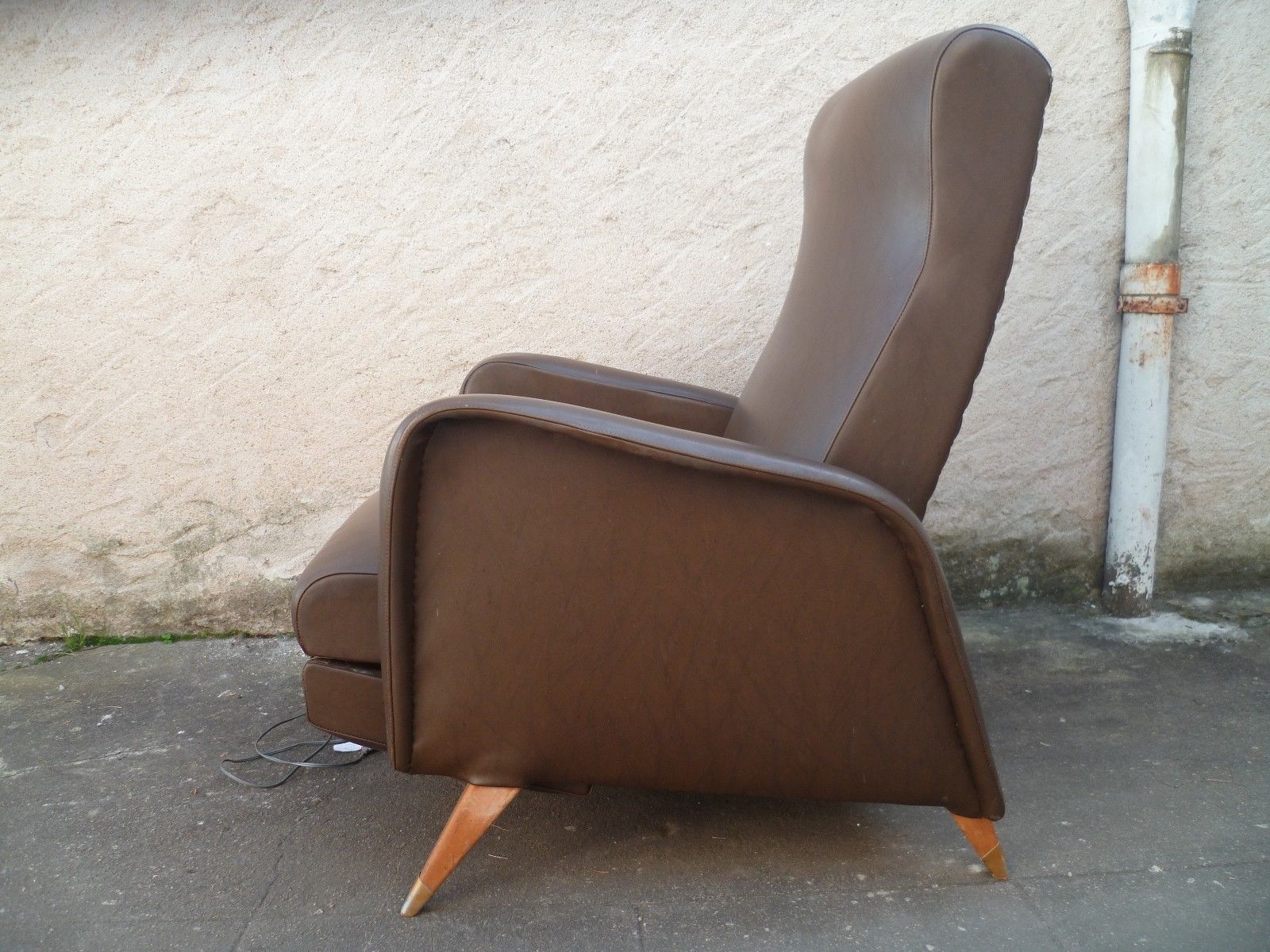 Brown color leather chair