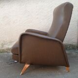 Brown color leather chair