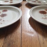 Set of 5 Sarreguemines dessert plates