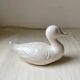 11 cm duck in vintage white earthenware