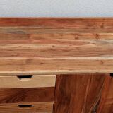 Wooden dresser with 8 drawers and 2 doors