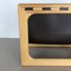 Danish oak wood magazine rack design made by Salin Møbler, 1970s