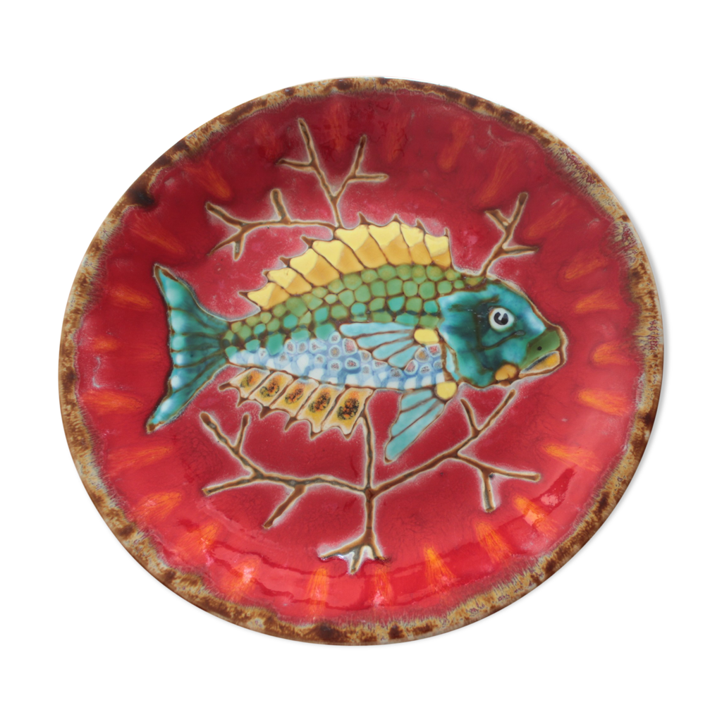 Assiette faïence Emile Rocher Saint Renan | Selency