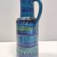 Vase pichet en céramique bleue de Rimini par A. Londi et F. Montelupo pour Bitossi